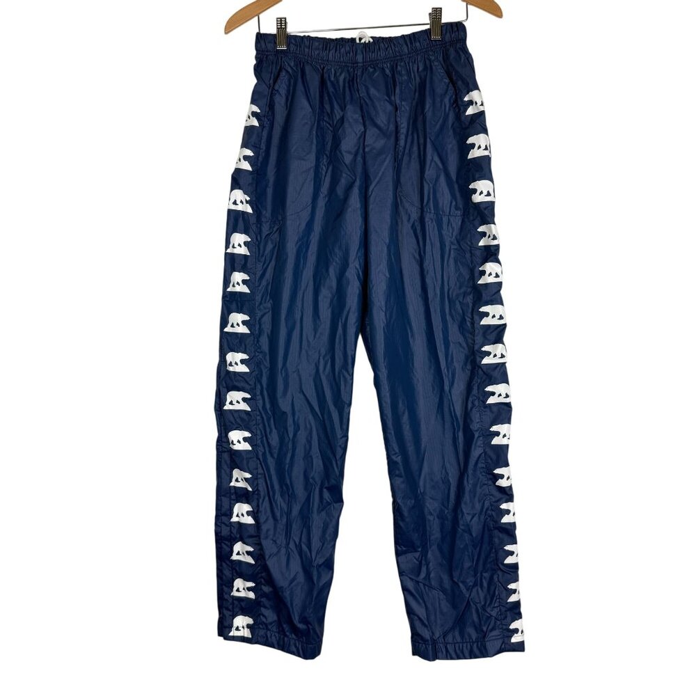 Pace Setter Vtg Polar Bear Zip-Leg Track Pants Women’s Large Blue Nylon Canada